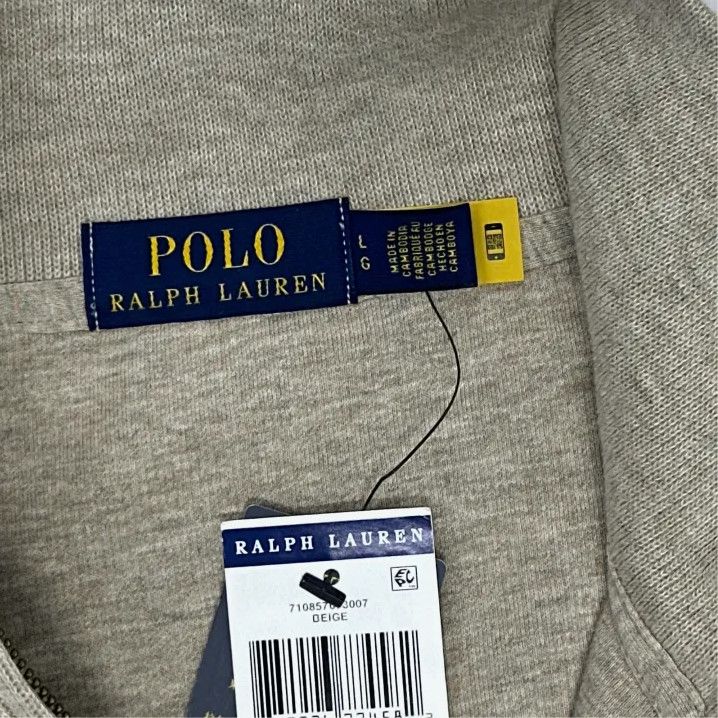 Polo Ralph Lauren Polo Ralph Lauren Men's Solid Half-Zip Logo Sweatshirt Size US L / EU 52-54 / 3 - 4 Thumbnail