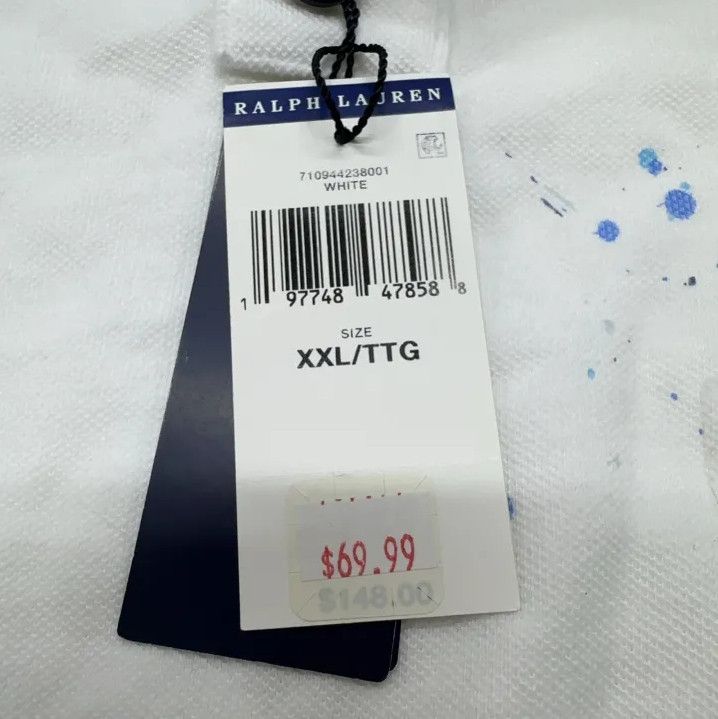 Polo Ralph Lauren Polo Ralph Lauren Big Horse Splatter Short-Sleeve Polo Size US XXL / EU 58 / 5 - 5 Thumbnail