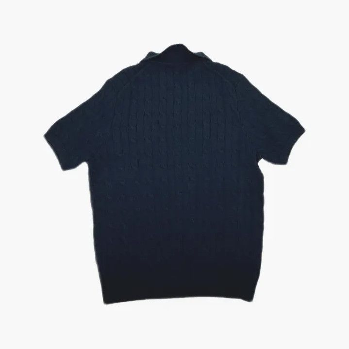 Polo Ralph Lauren Polo Ralph Lauren Cable Knit Short-Sleeve Polo Size US XL / EU 56 / 4 - 3 Thumbnail