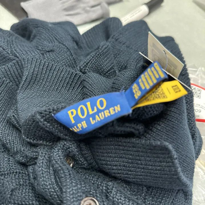 Polo Ralph Lauren Polo Ralph Lauren Cable Knit Short-Sleeve Polo Size US XL / EU 56 / 4 - 8 Thumbnail
