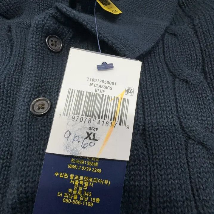 Polo Ralph Lauren Polo Ralph Lauren Cable Knit Short-Sleeve Polo Size US XL / EU 56 / 4 - 4 Thumbnail