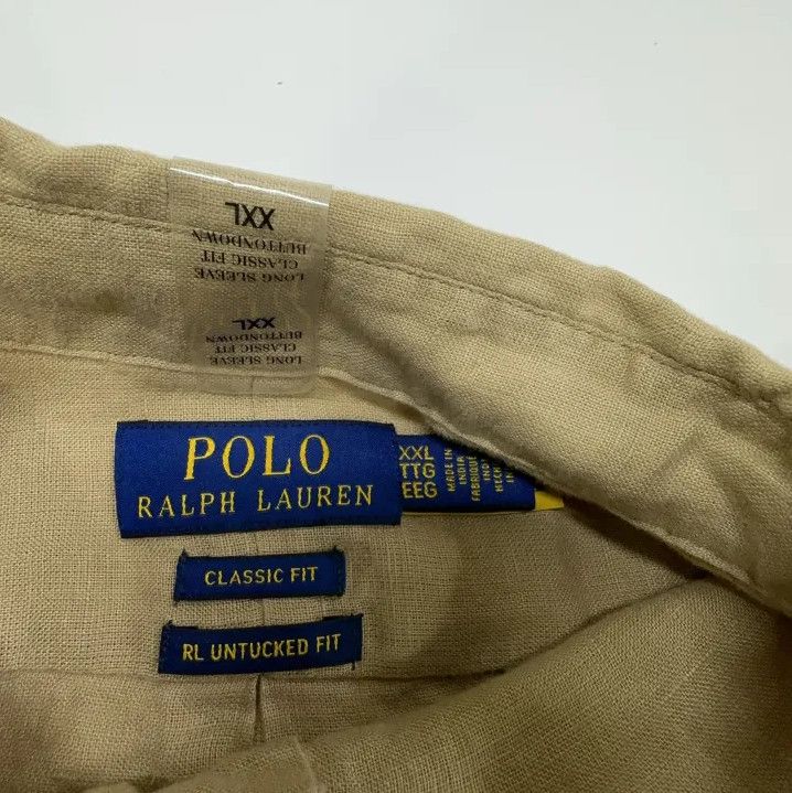 Polo Ralph Lauren Polo Ralph Lauren Linen Collar Long-Sleeve Shirt Size US XXL / EU 58 / 5 - 6 Thumbnail