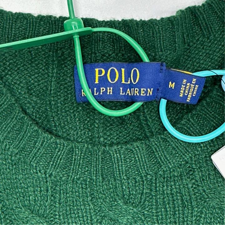 Polo Ralph Lauren Polo Ralph Lauren Men's Green Pony Embroidered Crewneck Sweater Size US M / EU 48-50 / 2 - 2 Thumbnail