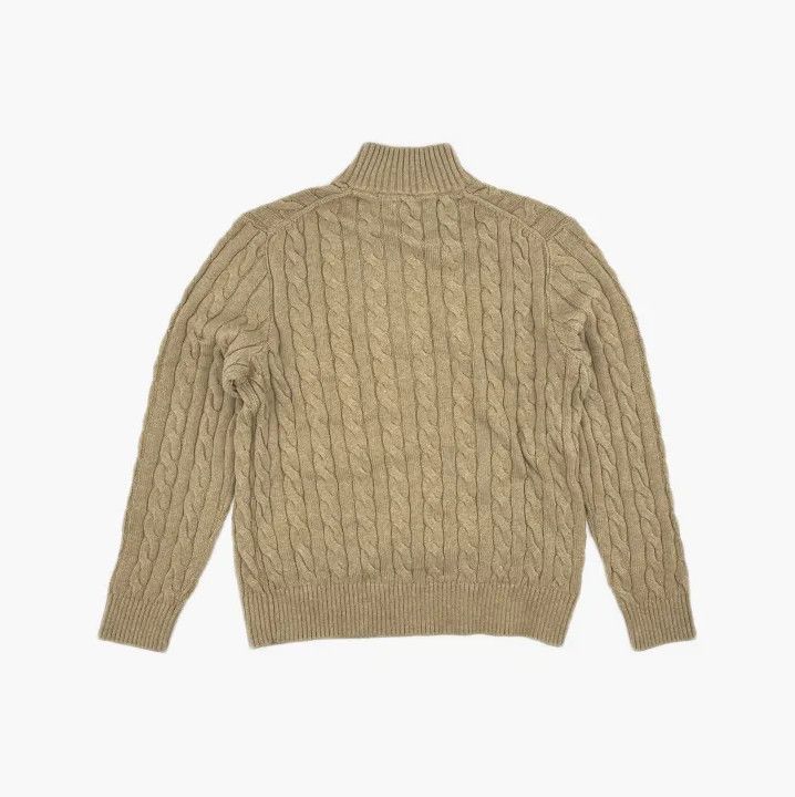 Polo Ralph Lauren Polo Ralph Lauren FW22 Cable-Knit Half-Zip Sweater Size US XL / EU 56 / 4 - 3 Thumbnail