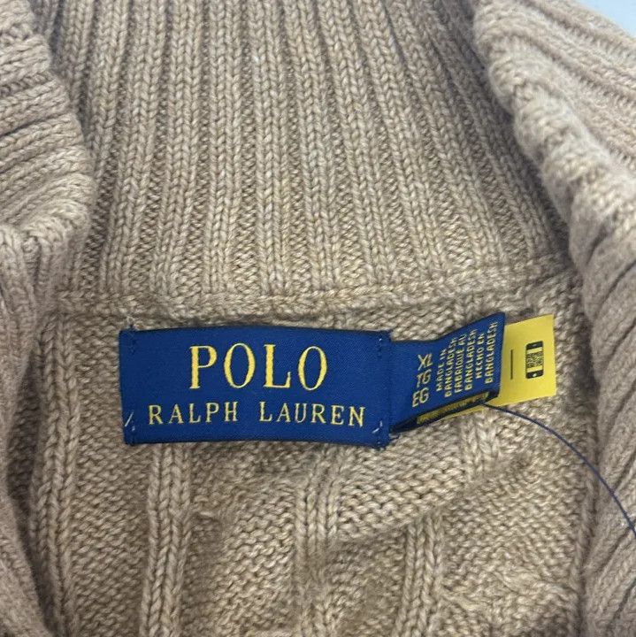Polo Ralph Lauren Polo Ralph Lauren FW22 Cable-Knit Half-Zip Sweater Size US XL / EU 56 / 4 - 4 Thumbnail