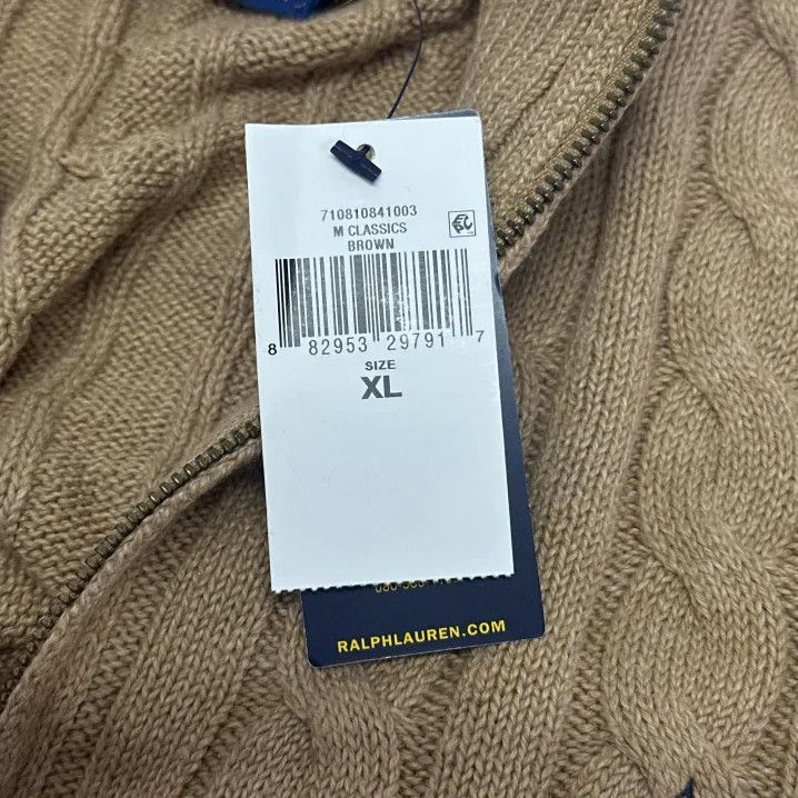 Polo Ralph Lauren Polo Ralph Lauren FW22 Cable-Knit Half-Zip Sweater Size US XL / EU 56 / 4 - 5 Thumbnail