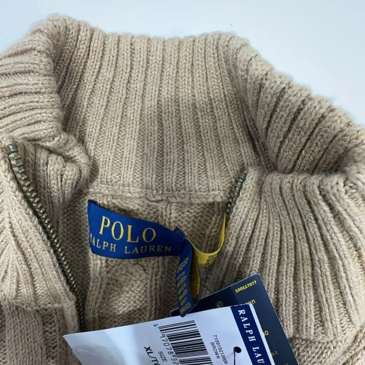 Polo Ralph Lauren Polo Ralph Lauren FW22 Cable Knit Half-Zip Sweater Size US XL / EU 56 / 4 - 7 Thumbnail
