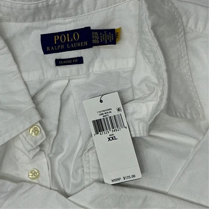 Polo Ralph Lauren Polo Ralph Lauren FW21 Logo Embroidered Oxford Long Sleeve Shirt Size US XXL / EU 58 / 5 - 2 Thumbnail
