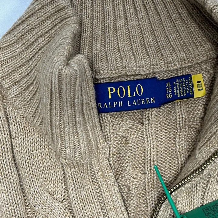 Polo Ralph Lauren Polo Ralph Lauren FW22 Cable Knit Half-Zip Sweater Size US XL / EU 56 / 4 - 2 Thumbnail