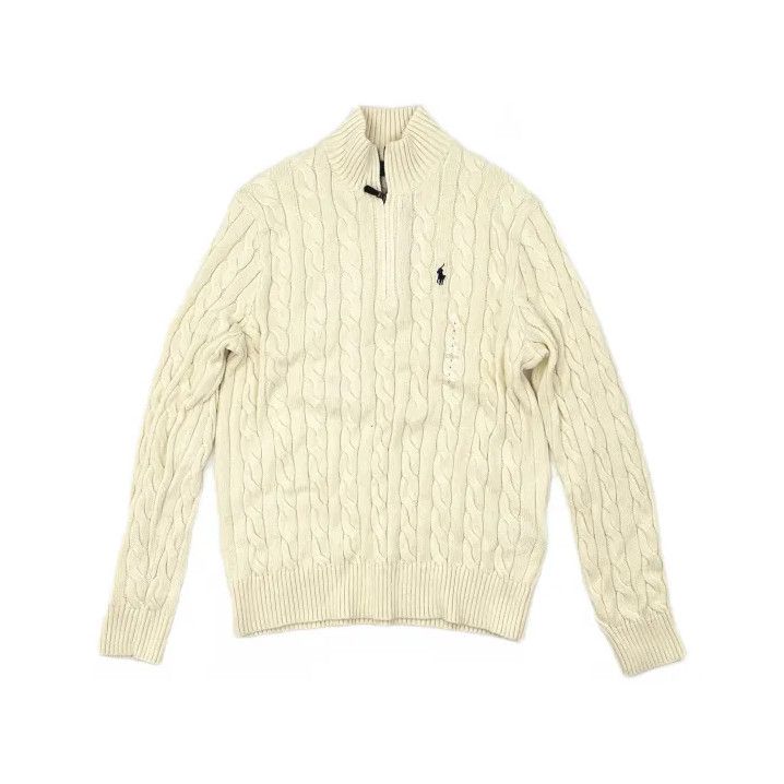 Polo Ralph Lauren Polo Ralph Lauren Solid Horse Embroidered Long-Sleeve Knit Size US L / EU 52-54 / 3 - 2 Thumbnail