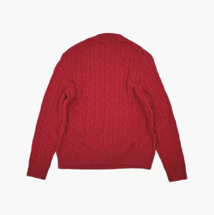 Polo Ralph Lauren Polo Ralph Lauren SS23 Cable Knit Logo Crewneck Sweater Size US XXL / EU 58 / 5 - 3 Thumbnail