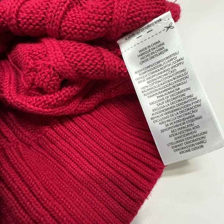 Polo Ralph Lauren Polo Ralph Lauren SS23 Cable Knit Logo Crewneck Sweater Size US XXL / EU 58 / 5 - 6 Thumbnail