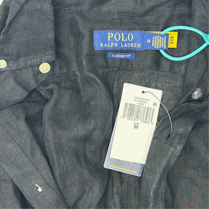 Polo Ralph Lauren Polo Ralph Lauren Men's Solid Pointed Collar Long-Sleeve Shirt Size US M / EU 48-50 / 2 - 2 Thumbnail