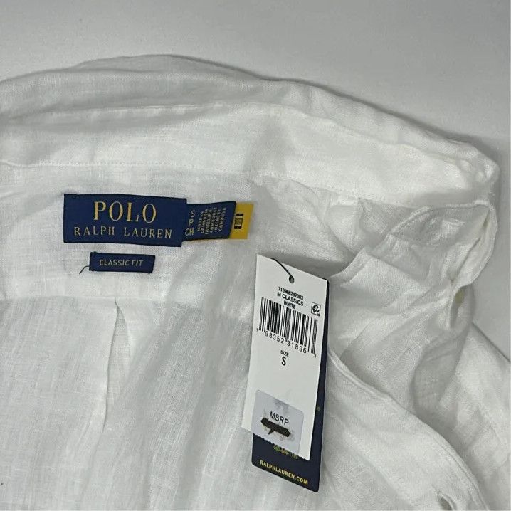Polo Ralph Lauren Polo Ralph Lauren Men's Linen Pony Logo Long-Sleeve Shirt Size US S / EU 44-46 / 1 - 2 Thumbnail