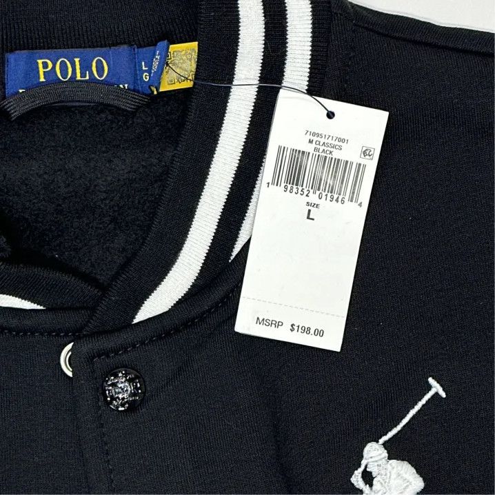 Polo Ralph Lauren Polo Ralph Lauren Men's Logo Baseball Jacket Size US L / EU 52-54 / 3 - 3 Thumbnail