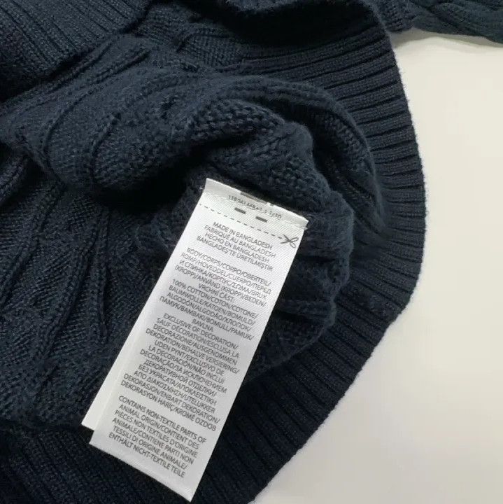 Polo Ralph Lauren Polo Ralph Lauren Men's FW22 Solid Logo Cable Knit Sweater Size US XL / EU 56 / 4 - 4 Thumbnail