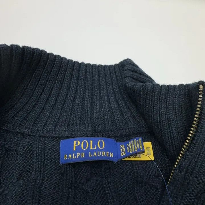 Polo Ralph Lauren Polo Ralph Lauren Men's FW22 Solid Logo Cable Knit Sweater Size US XL / EU 56 / 4 - 3 Thumbnail