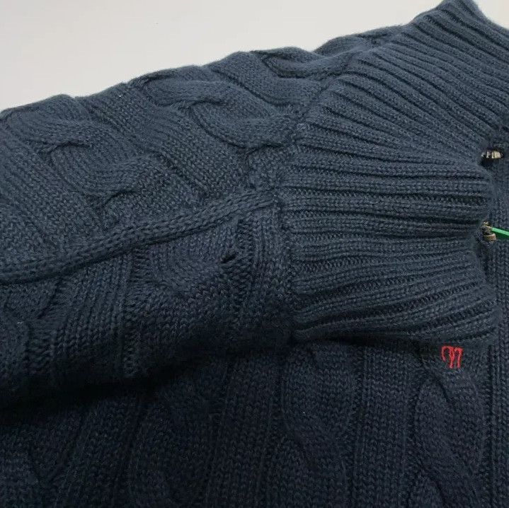Polo Ralph Lauren Polo Ralph Lauren Men's FW22 Solid Logo Cable Knit Sweater Size US XL / EU 56 / 4 - 5 Thumbnail