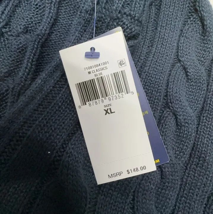 Polo Ralph Lauren Polo Ralph Lauren Men's FW22 Solid Logo Cable Knit Sweater Size US XL / EU 56 / 4 - 2 Thumbnail
