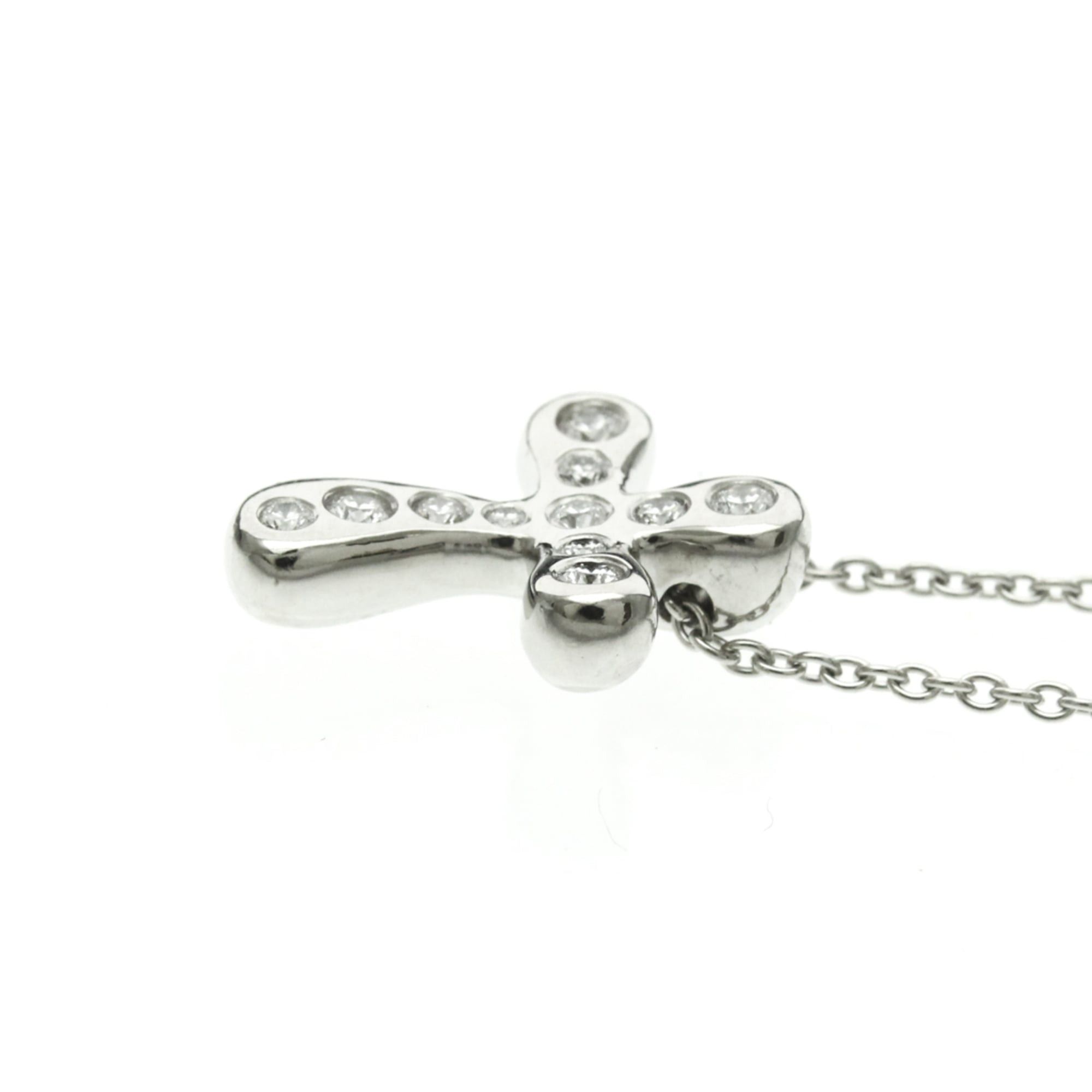 Tiffany & Co. Tiffany Cross Diamond Necklace Platinum Diamond Men,Women Fashion Pendant Necklace Size ONE SIZE - 3 Thumbnail
