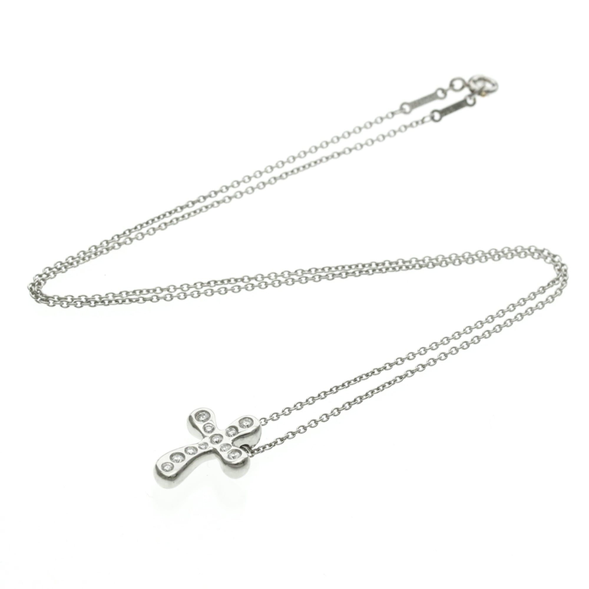 Tiffany & Co. Tiffany Cross Diamond Necklace Platinum Diamond Men,Women Fashion Pendant Necklace Size ONE SIZE - 15 Thumbnail