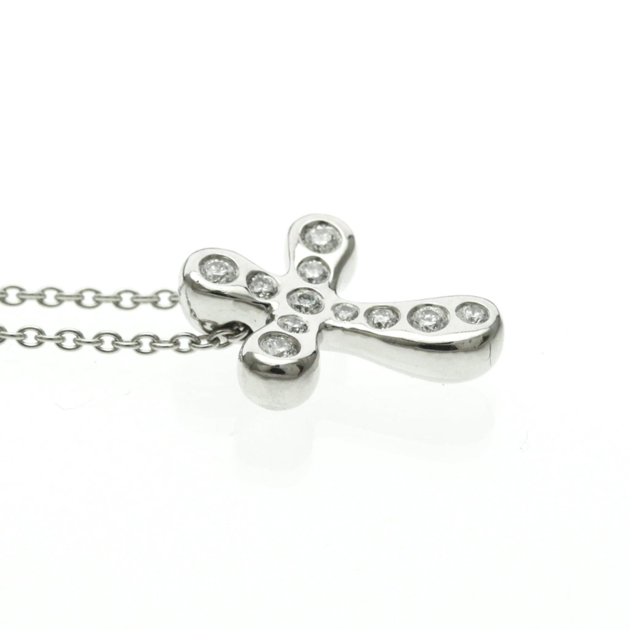 Tiffany & Co. Tiffany Cross Diamond Necklace Platinum Diamond Men,Women Fashion Pendant Necklace Size ONE SIZE - 5 Thumbnail