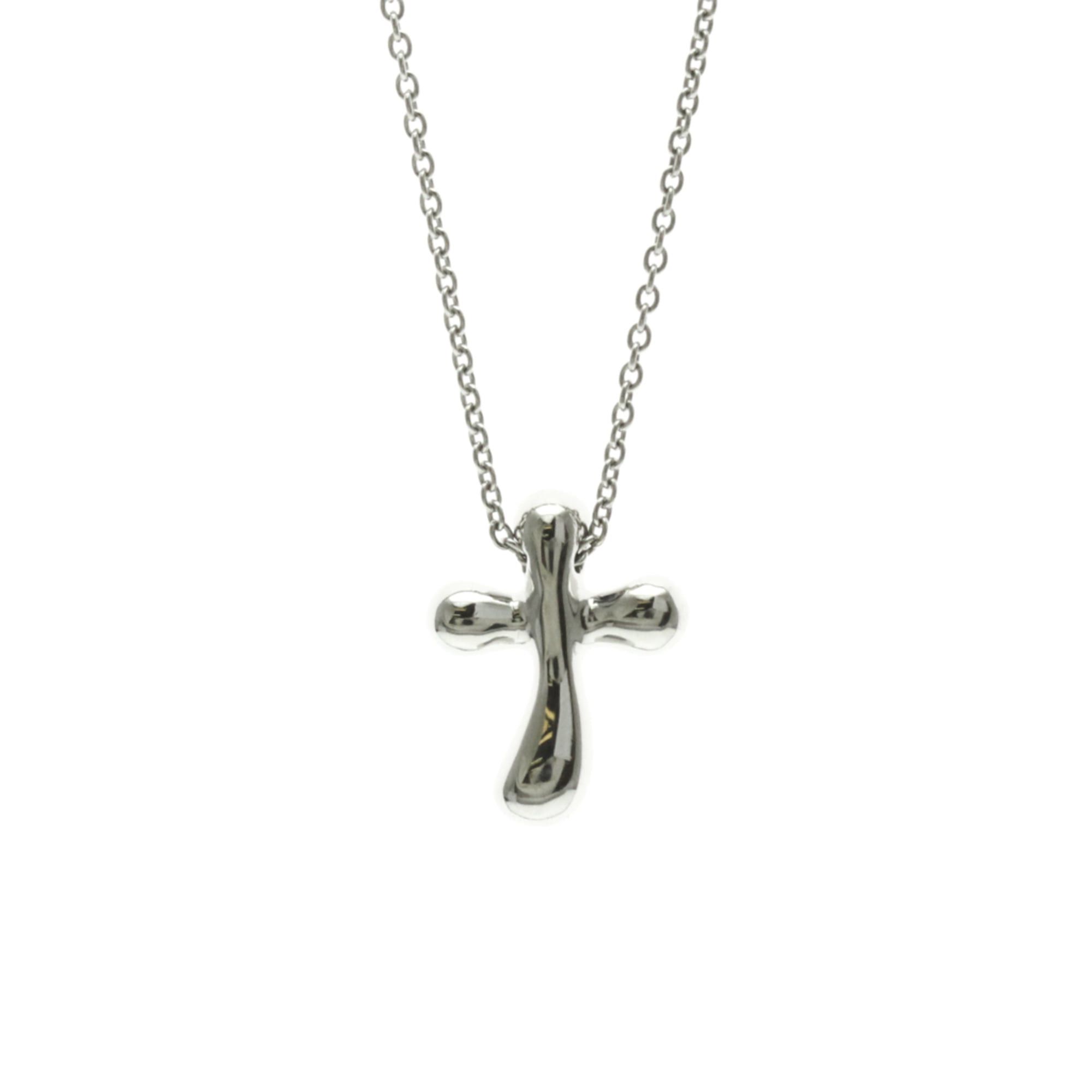 Tiffany & Co. Tiffany Cross Diamond Necklace Platinum Diamond Men,Women Fashion Pendant Necklace Size ONE SIZE - 2 Thumbnail
