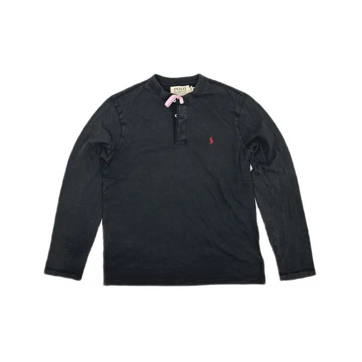 Polo Ralph Lauren Polo Ralph Lauren SS23 Men's Solid Henley Long-Sleeve T-Shirt Size US M / EU 48-50 / 2 - 2 Thumbnail