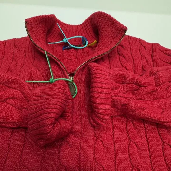 Polo Ralph Lauren Polo Ralph Lauren Cable Knit Logo Long-Sleeve Sweater Size US L / EU 52-54 / 3 - 5 Thumbnail