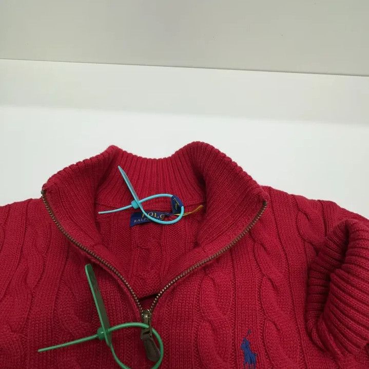 Polo Ralph Lauren Polo Ralph Lauren Cable Knit Logo Long-Sleeve Sweater Size US L / EU 52-54 / 3 - 4 Thumbnail