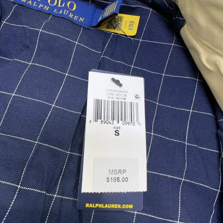 Polo Ralph Lauren Polo Ralph Lauren Men's Solid Collar Zip Jacket Size US S / EU 44-46 / 1 - 5 Thumbnail
