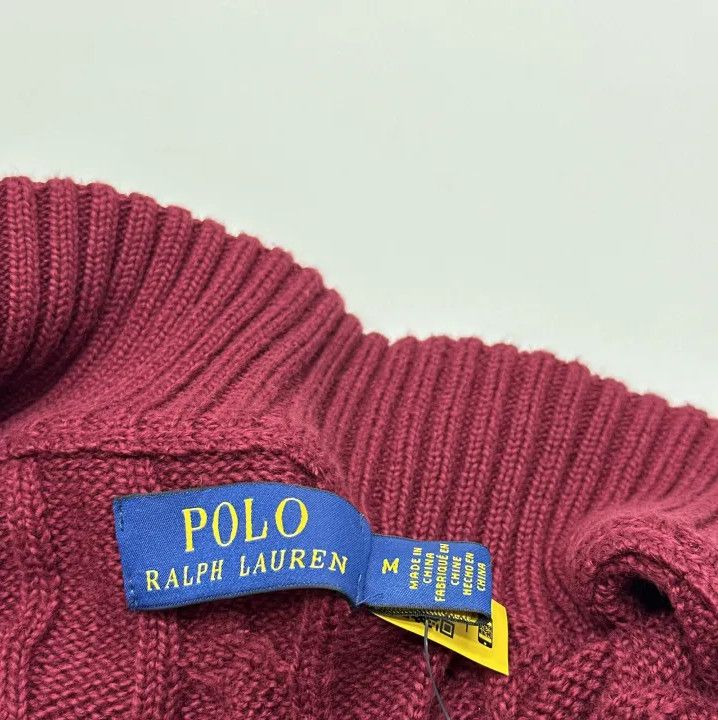 Polo Ralph Lauren Polo Ralph Lauren Solid Horse Embroidered Half-Zip Sweater Size US M / EU 48-50 / 2 - 2 Thumbnail