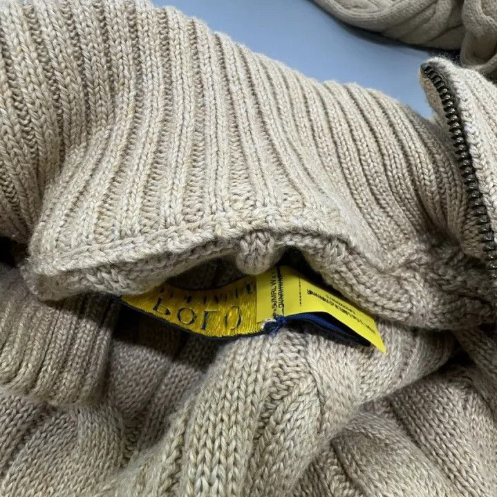 Polo Ralph Lauren Polo Ralph Lauren Men's Half-Zip Cable Knit Sweater Size US L / EU 52-54 / 3 - 7 Thumbnail