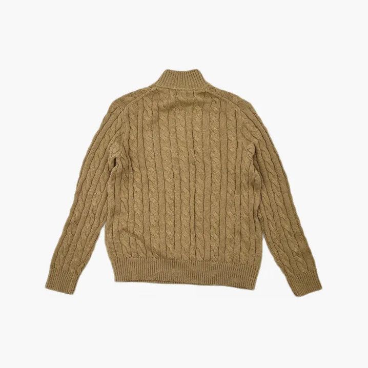 Polo Ralph Lauren Polo Ralph Lauren Men's Half-Zip Cable Knit Sweater Size US L / EU 52-54 / 3 - 3 Thumbnail