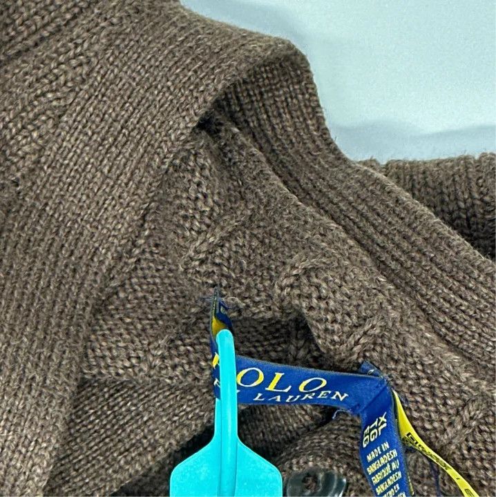 Polo Ralph Lauren Polo Ralph Lauren Men's Solid Cable-Knit Cotton Cardigan Size US XL / EU 56 / 4 - 5 Thumbnail