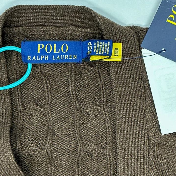 Polo Ralph Lauren Polo Ralph Lauren Men's Solid Cable-Knit Cotton Cardigan Size US XL / EU 56 / 4 - 4 Thumbnail