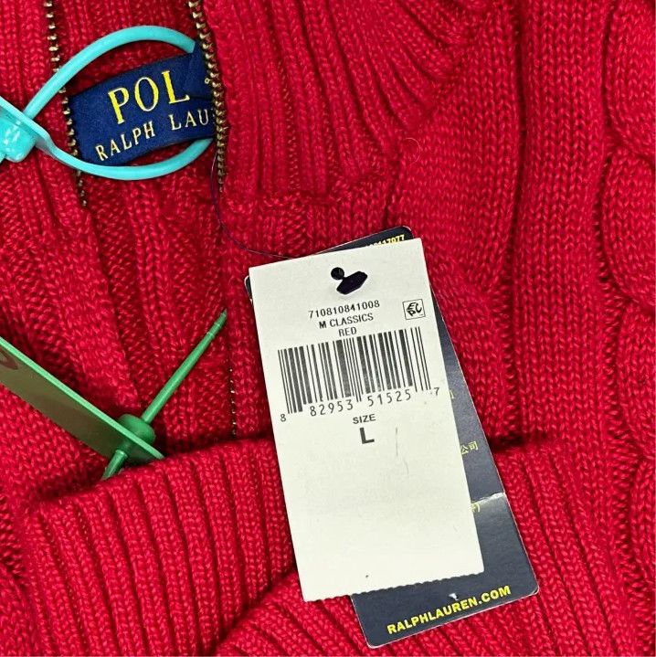 Polo Ralph Lauren Polo Ralph Lauren SS24 Cable Knit Logo Sweater Size US L / EU 52-54 / 3 - 3 Thumbnail