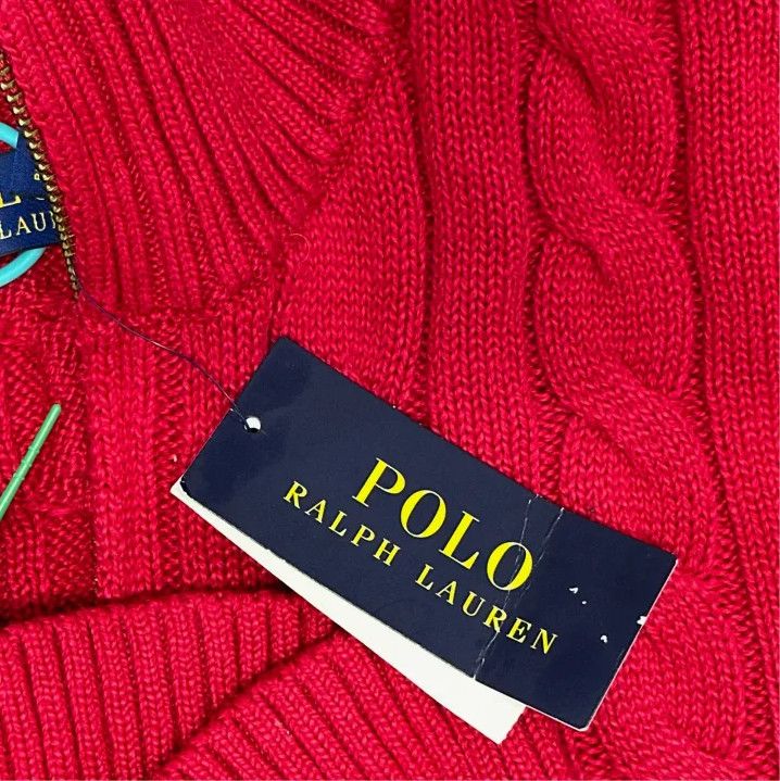 Polo Ralph Lauren Polo Ralph Lauren SS24 Cable Knit Logo Sweater Size US L / EU 52-54 / 3 - 4 Thumbnail