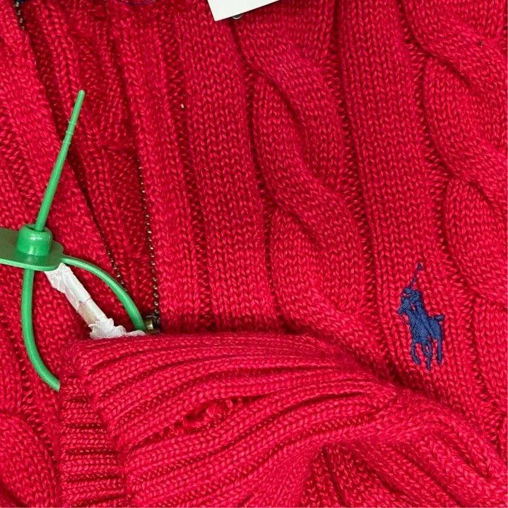 Polo Ralph Lauren Polo Ralph Lauren SS24 Cable Knit Logo Sweater Size US L / EU 52-54 / 3 - 6 Thumbnail