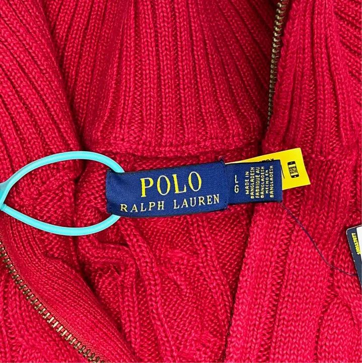 Polo Ralph Lauren Polo Ralph Lauren SS24 Cable Knit Logo Long Sleeve Sweater Size US L / EU 52-54 / 3 - 2 Thumbnail