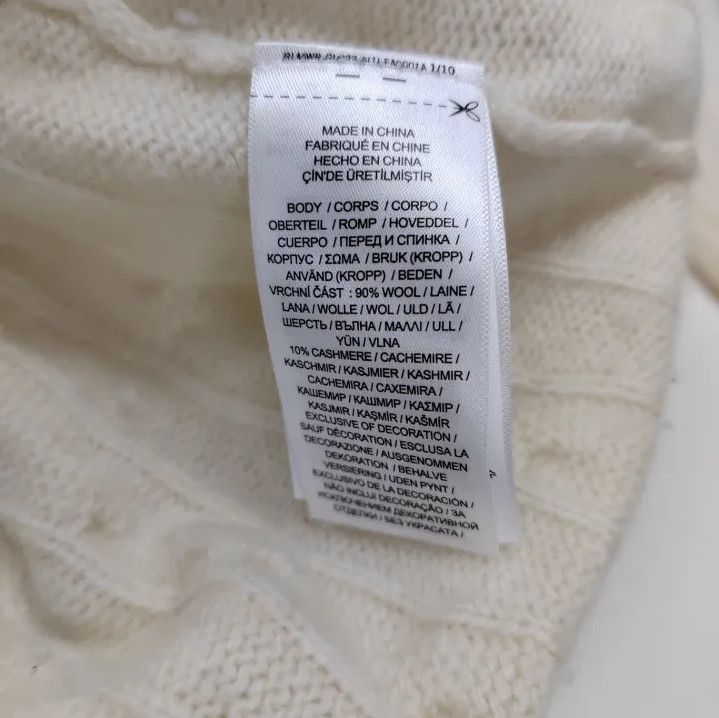 Polo Ralph Lauren Polo Ralph Lauren Cream High-Neck Half-Zip Sweater Size US L / EU 52-54 / 3 - 4 Thumbnail