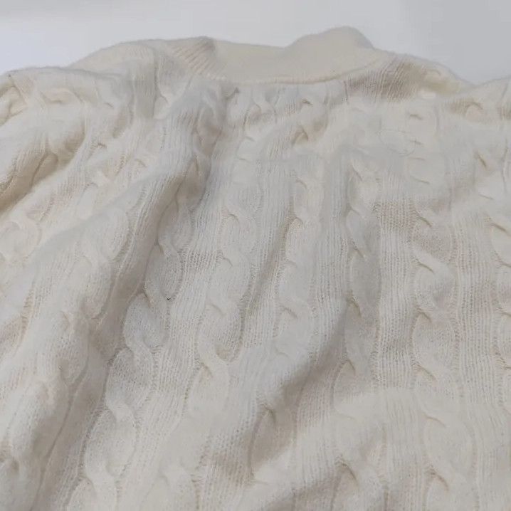 Polo Ralph Lauren Polo Ralph Lauren Cream High-Neck Half-Zip Sweater Size US L / EU 52-54 / 3 - 5 Thumbnail