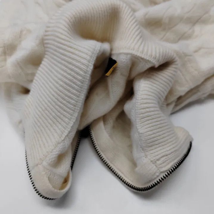 Polo Ralph Lauren Polo Ralph Lauren Cream High-Neck Half-Zip Sweater Size US L / EU 52-54 / 3 - 6 Thumbnail