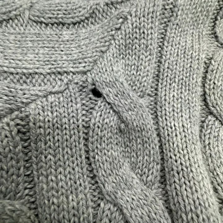 Polo Ralph Lauren Polo Ralph Lauren Cable Knit Quarter Zip Sweater Size US XL / EU 56 / 4 - 6 Thumbnail