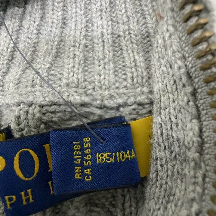 Polo Ralph Lauren Polo Ralph Lauren Cable Knit Quarter Zip Sweater Size US XL / EU 56 / 4 - 3 Thumbnail