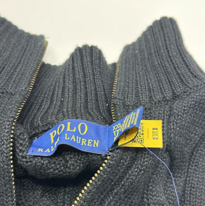 Polo Ralph Lauren Polo Ralph Lauren Pony Embroidered Cable Knit Quarter-Zip Sweater Size US XXL / EU 58 / 5 - 2 Thumbnail