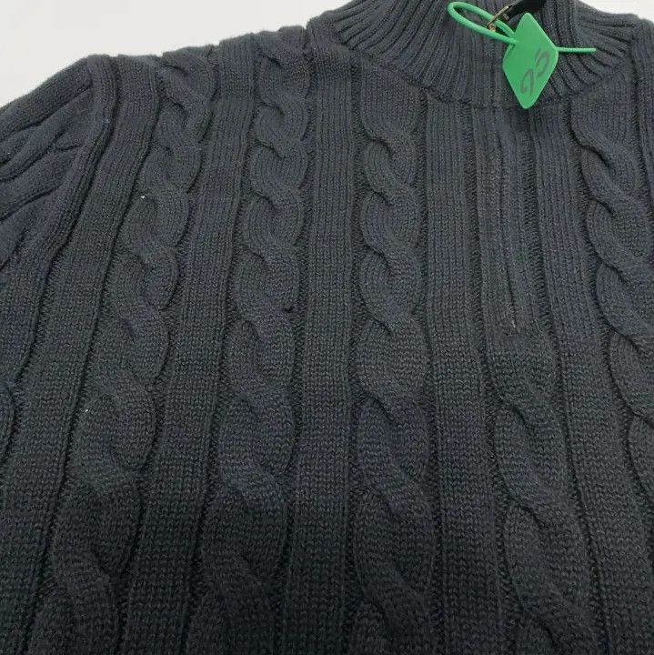 Polo Ralph Lauren Polo Ralph Lauren Pony Embroidered Cable Knit Quarter-Zip Sweater Size US XXL / EU 58 / 5 - 5 Thumbnail