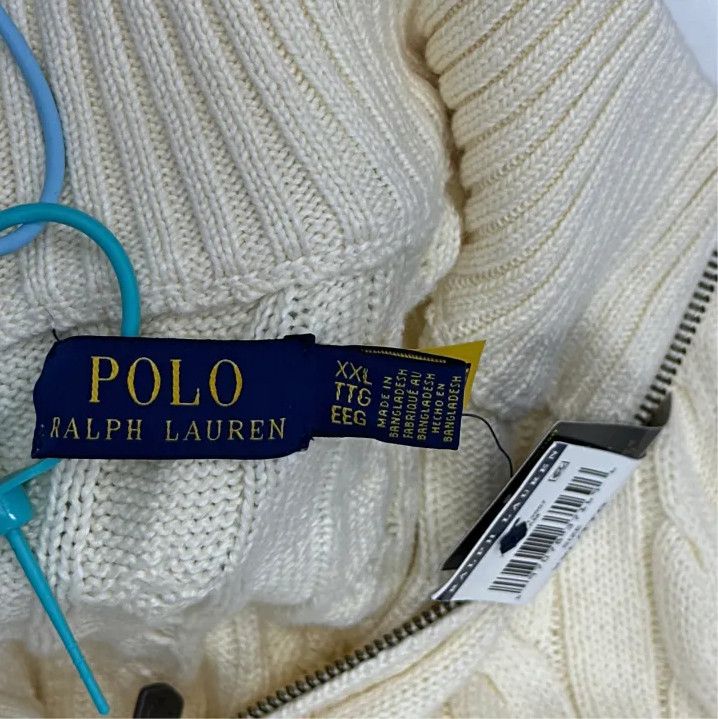 Polo Ralph Lauren Polo Ralph Lauren Solid Half-Zip Cable Knit Sweater Size US XXL / EU 58 / 5 - 2 Thumbnail