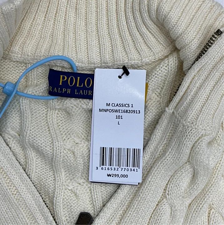 Polo Ralph Lauren Polo Ralph Lauren Men's Half-Zip Cable Knit Sweater Size US L / EU 52-54 / 3 - 2 Thumbnail