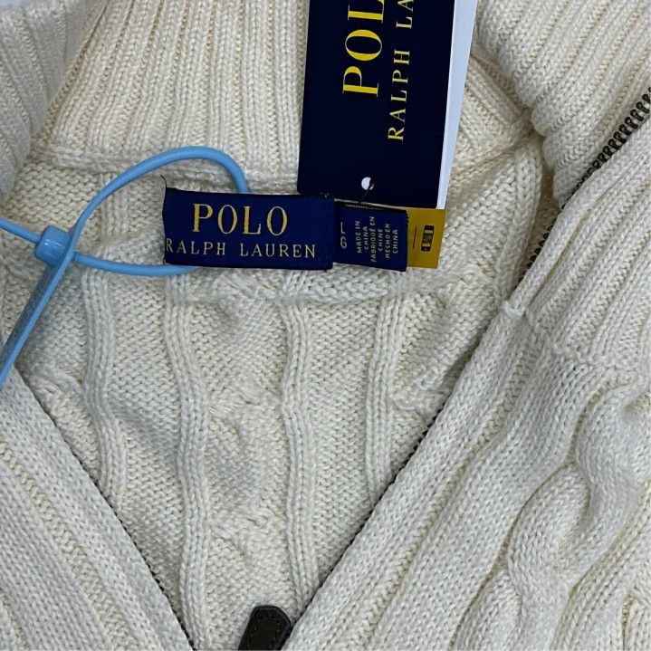 Polo Ralph Lauren Polo Ralph Lauren Men's Half-Zip Cable Knit Sweater Size US L / EU 52-54 / 3 - 3 Thumbnail